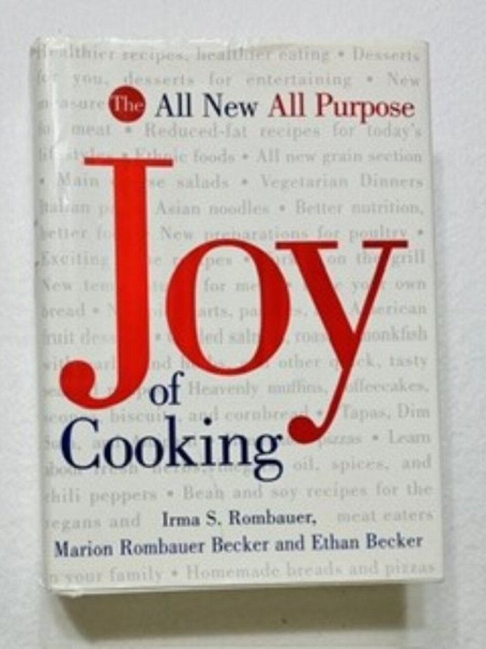Joy of Cooking 1997 Cookbook All New All Purpose Rombauer Hardcover 1087 Pages